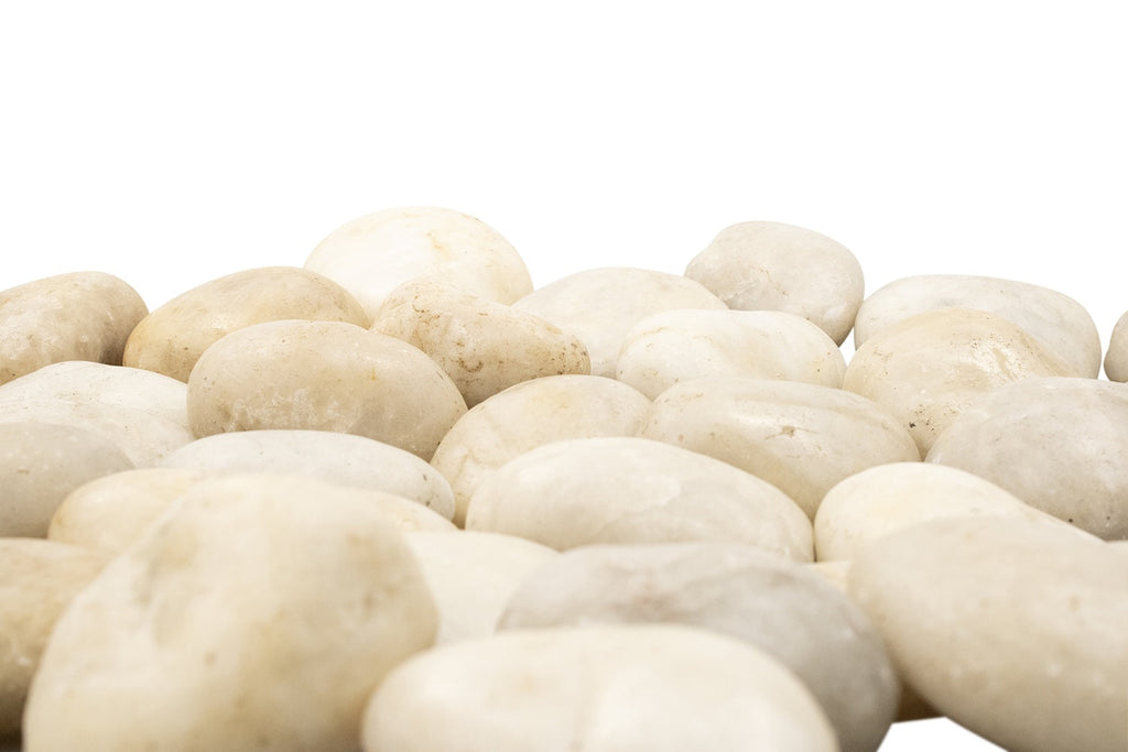 Panel Prestige Outdoors White Beach Stone Garden Dressing Large Polished Pebbles