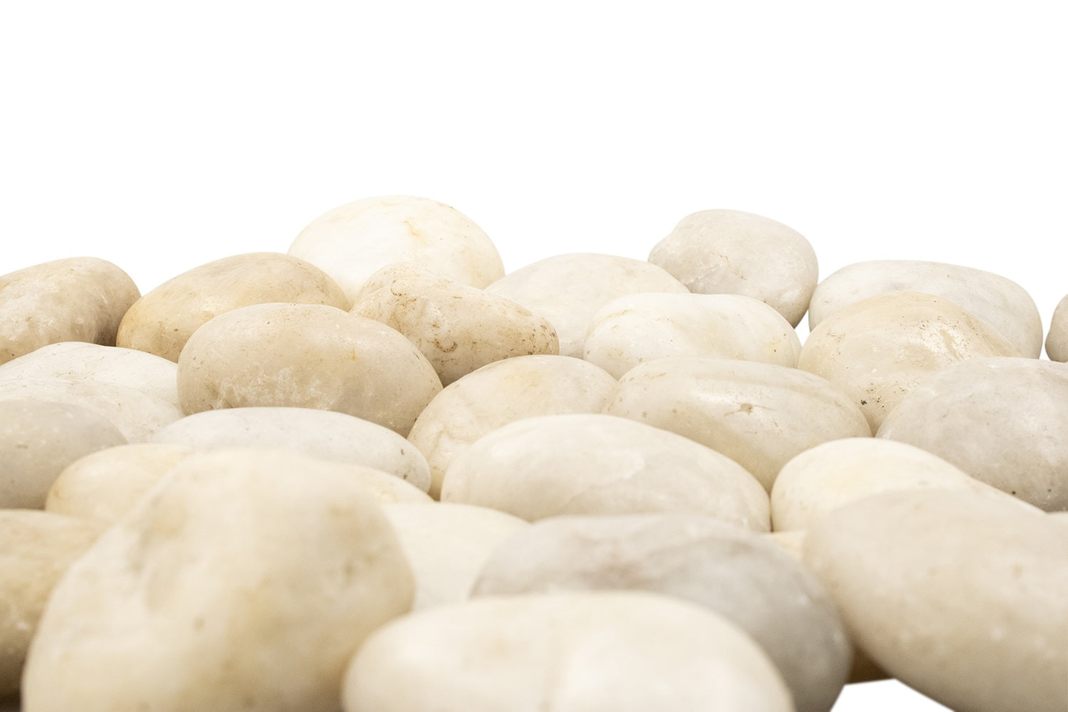 Panel Prestige Outdoors White Beach Stone Garden Dressing Large Polished Pebbles