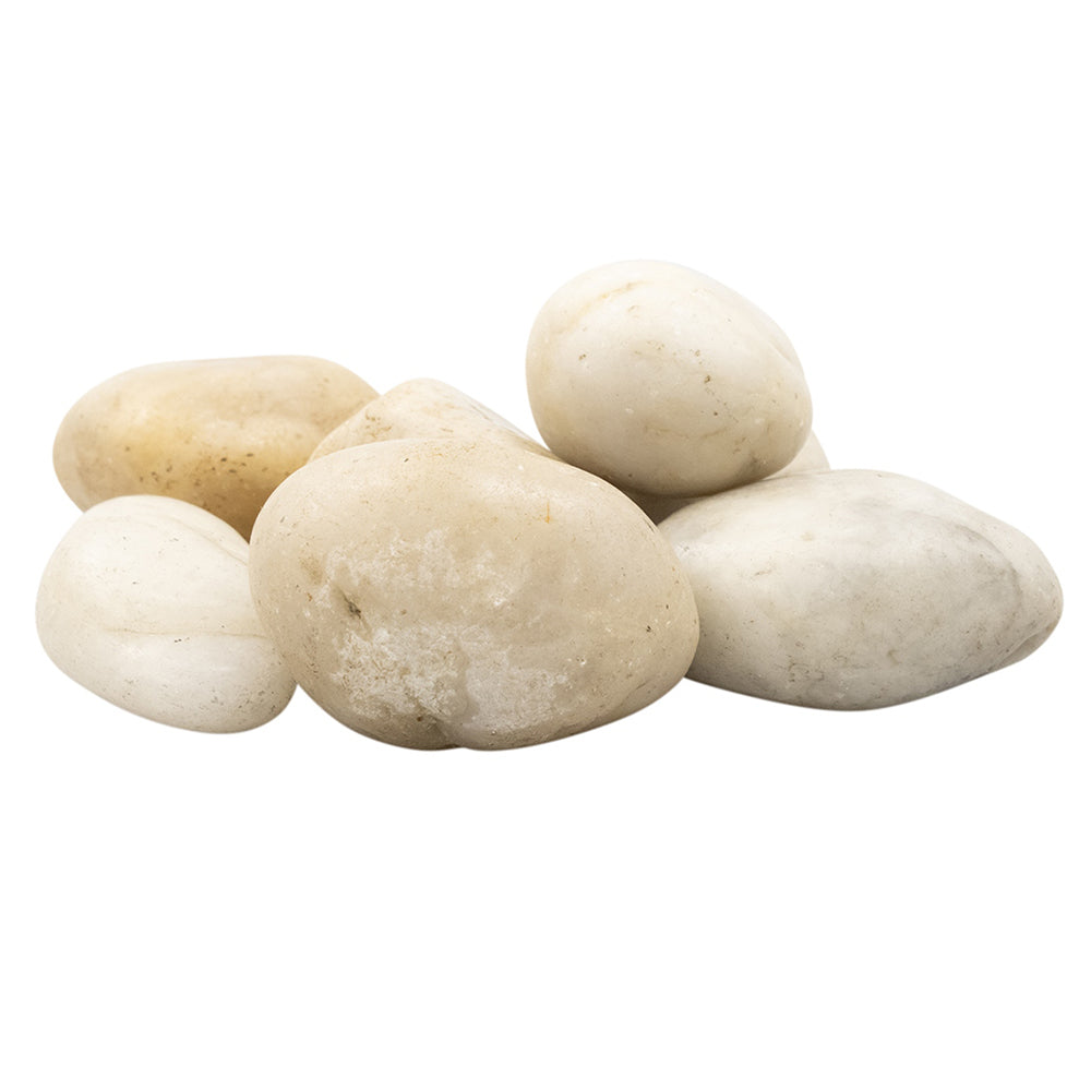 Panel Prestige Outdoors White Beach Stone Garden Dressing Large Polished Pebbles