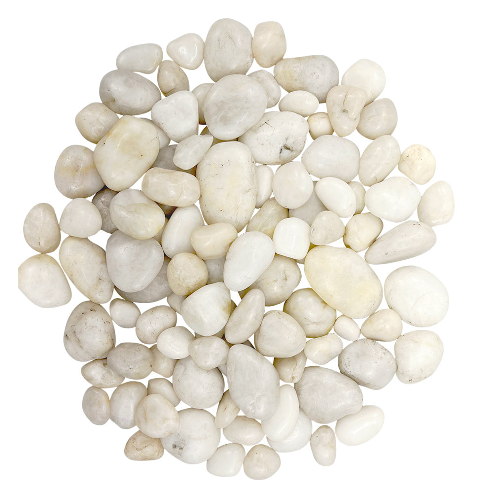 Panel Prestige Outdoors White Beach Stone Garden Dressing Large Polished Pebbles